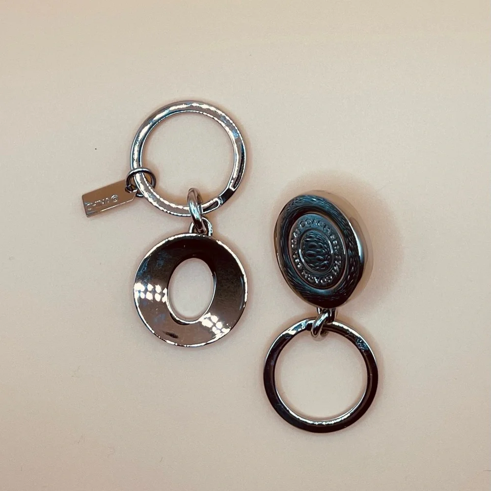 Coach Silver Key Holder with Crystal Accents - Picture 4 of 6